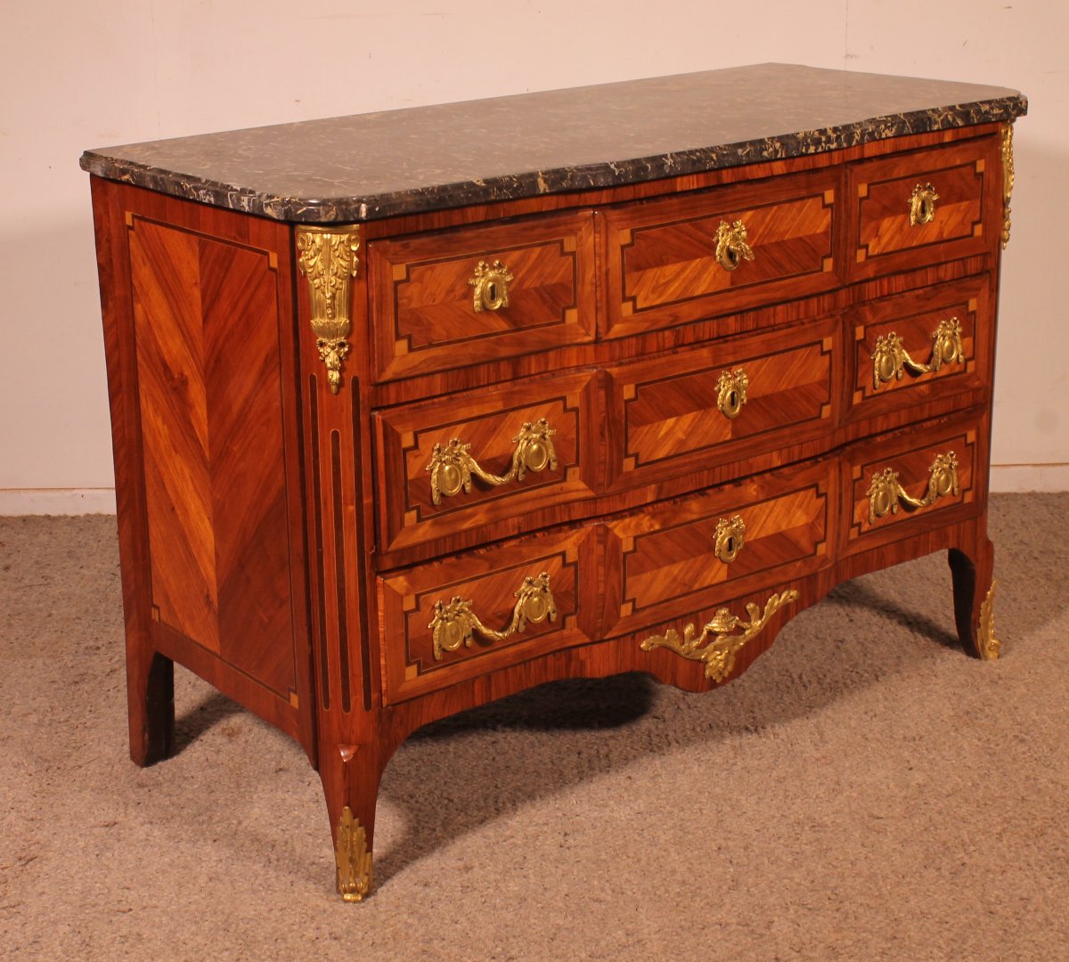 Chest Of Drawers Stamped "lardin" A French Famous Cabinet Maker—18th Century -photo-1