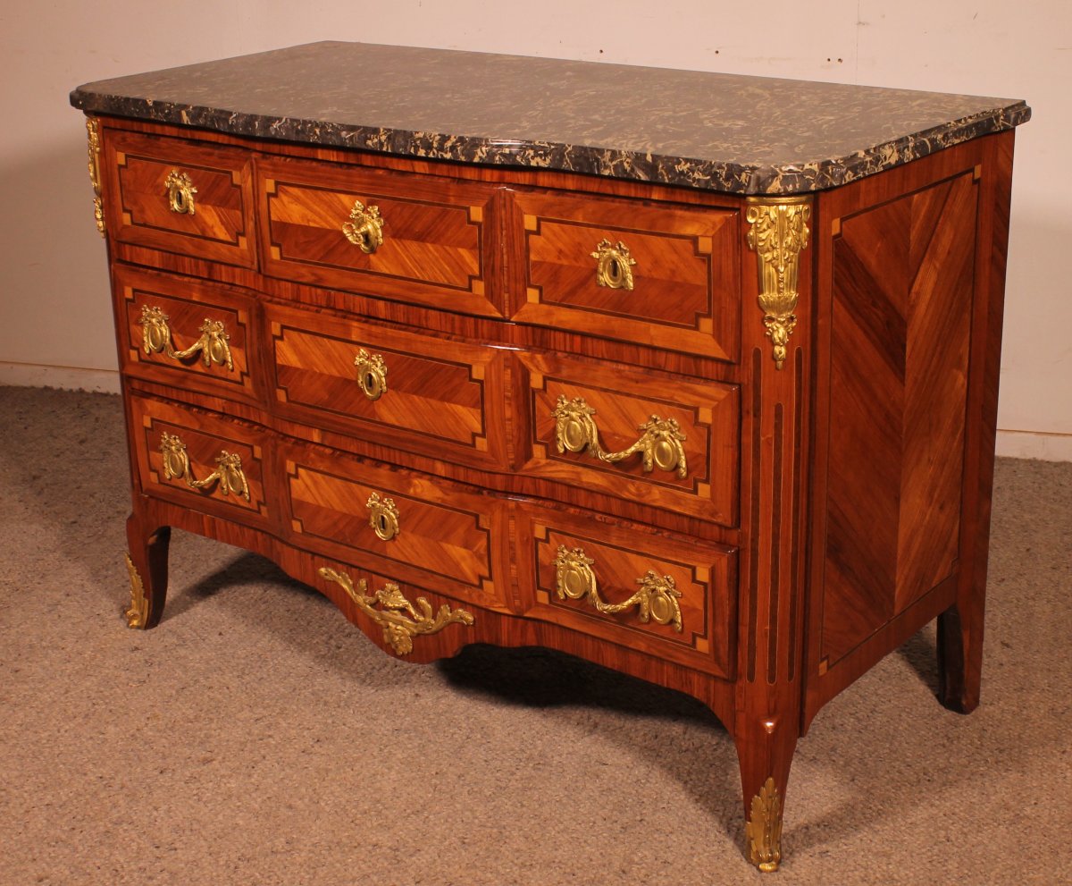 Chest Of Drawers Stamped "lardin" A French Famous Cabinet Maker—18th Century -photo-7