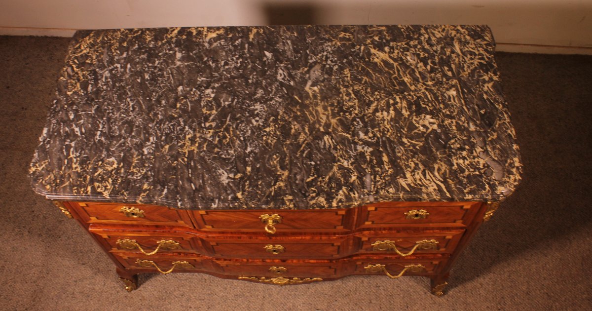 Chest Of Drawers Stamped "lardin" A French Famous Cabinet Maker—18th Century -photo-8