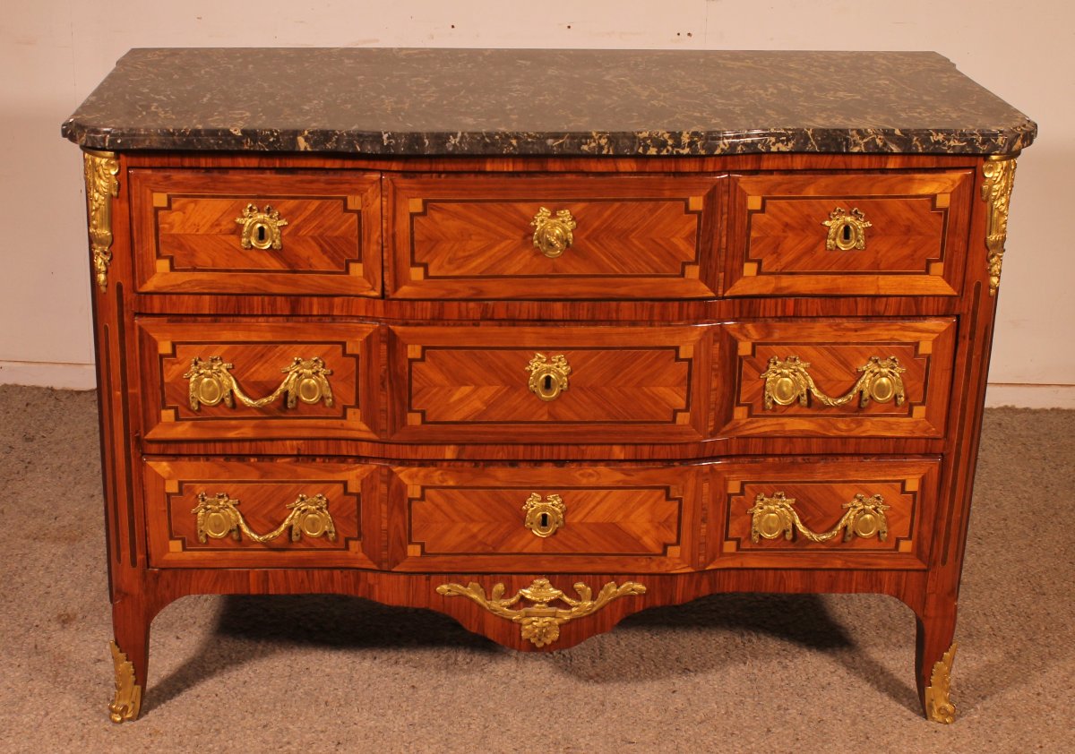 Chest Of Drawers Stamped "lardin" A French Famous Cabinet Maker—18th Century 