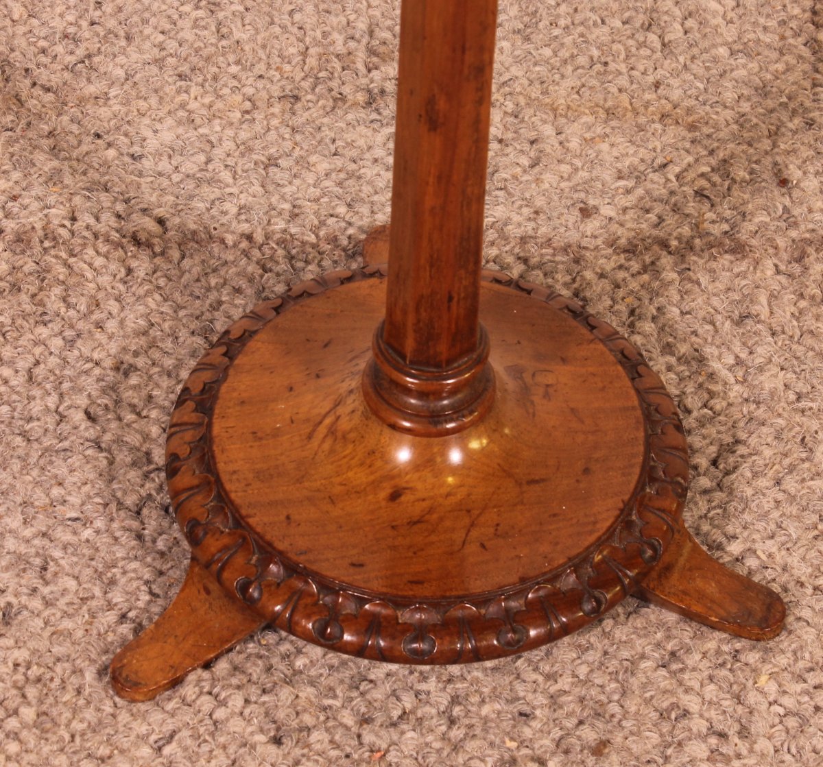 Small Side Table Called  Tea Table, Made Of Walnut—19th Century, Stamped “holland And Sons”-photo-5