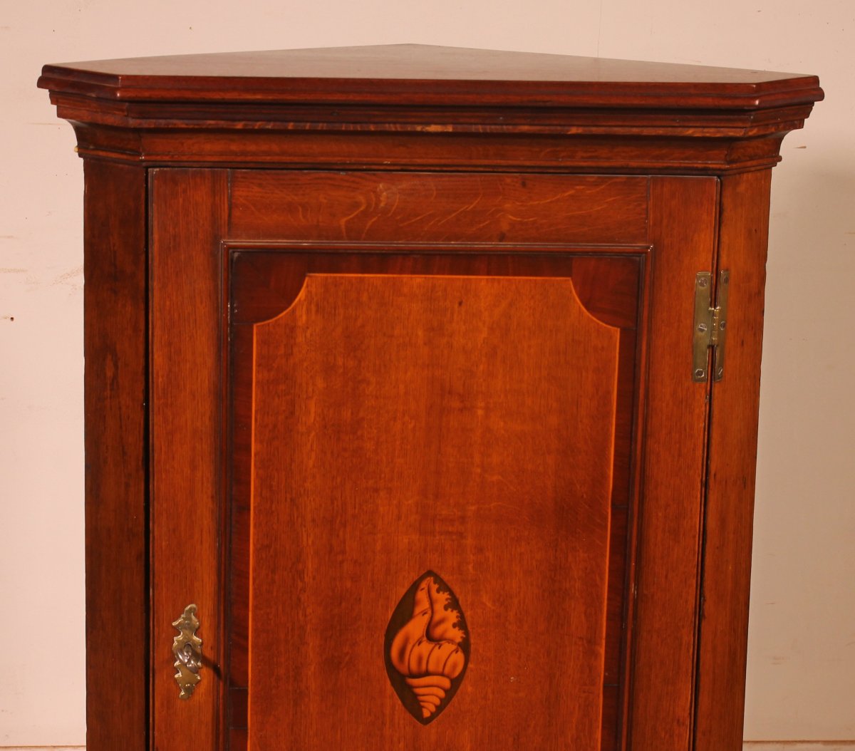 Georgian Period Oak Corner Cabinet—18th Century-photo-2