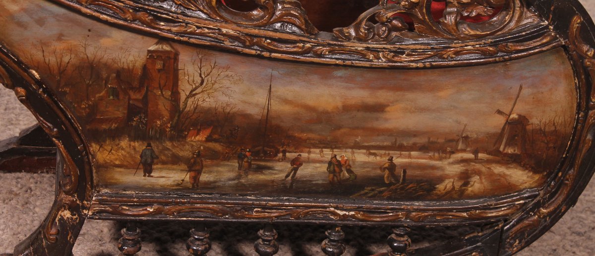 Dutch Children's Sled—18th Century-photo-3