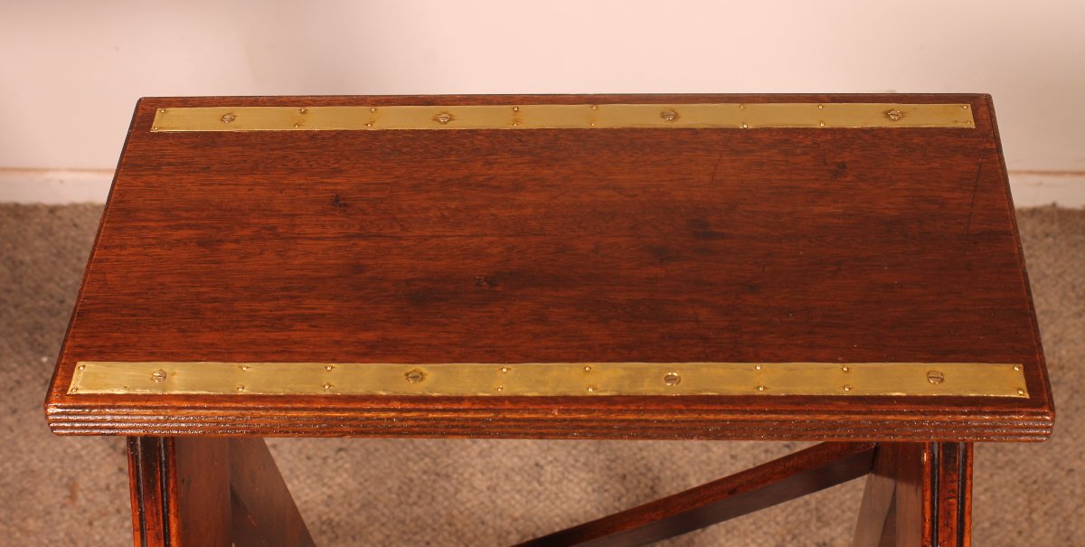 Mahogany Stepladder/library Ladder - 19th Century-photo-2