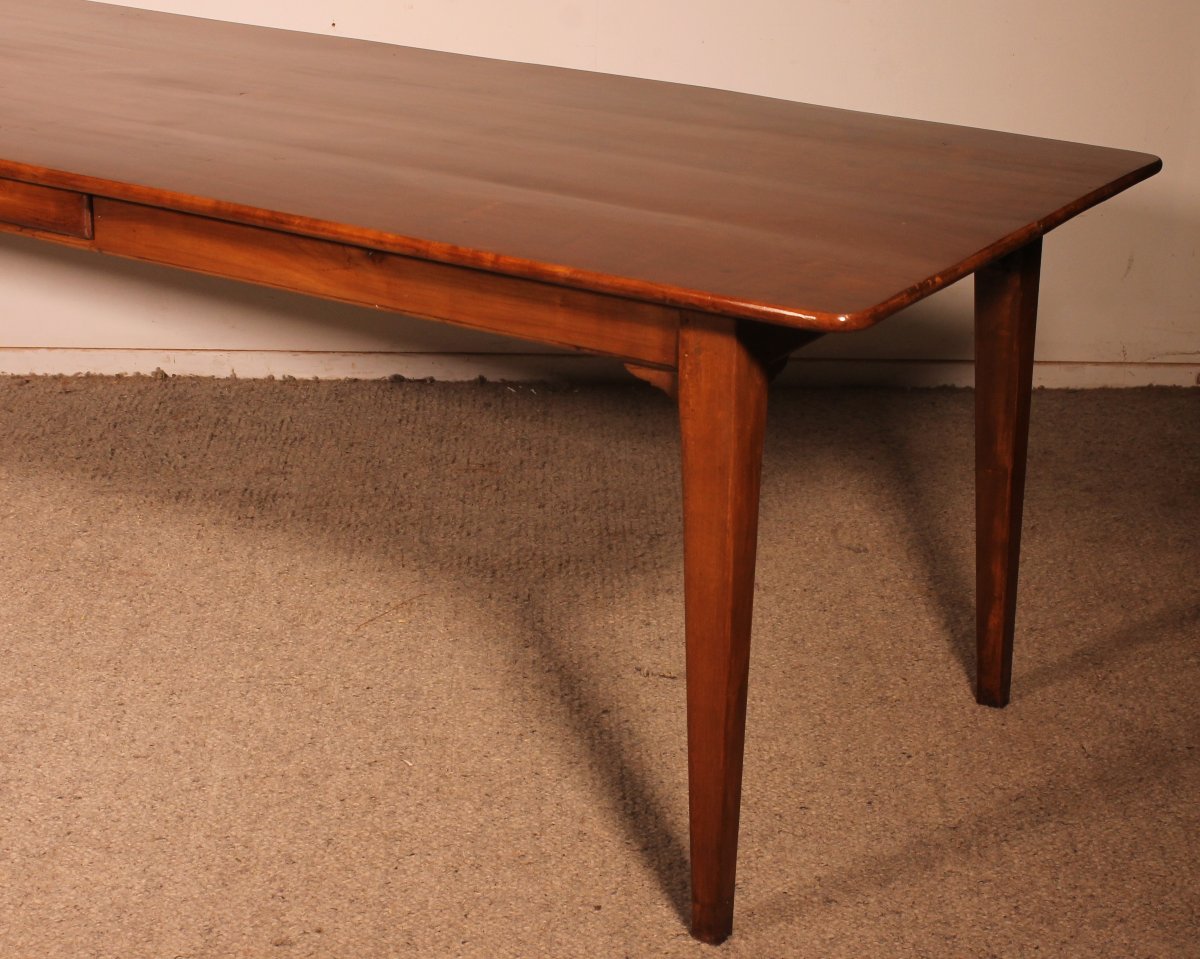 Table De Réfectoire Du 19° Siècle En Cerisier d'une longueur de 2m52-photo-3