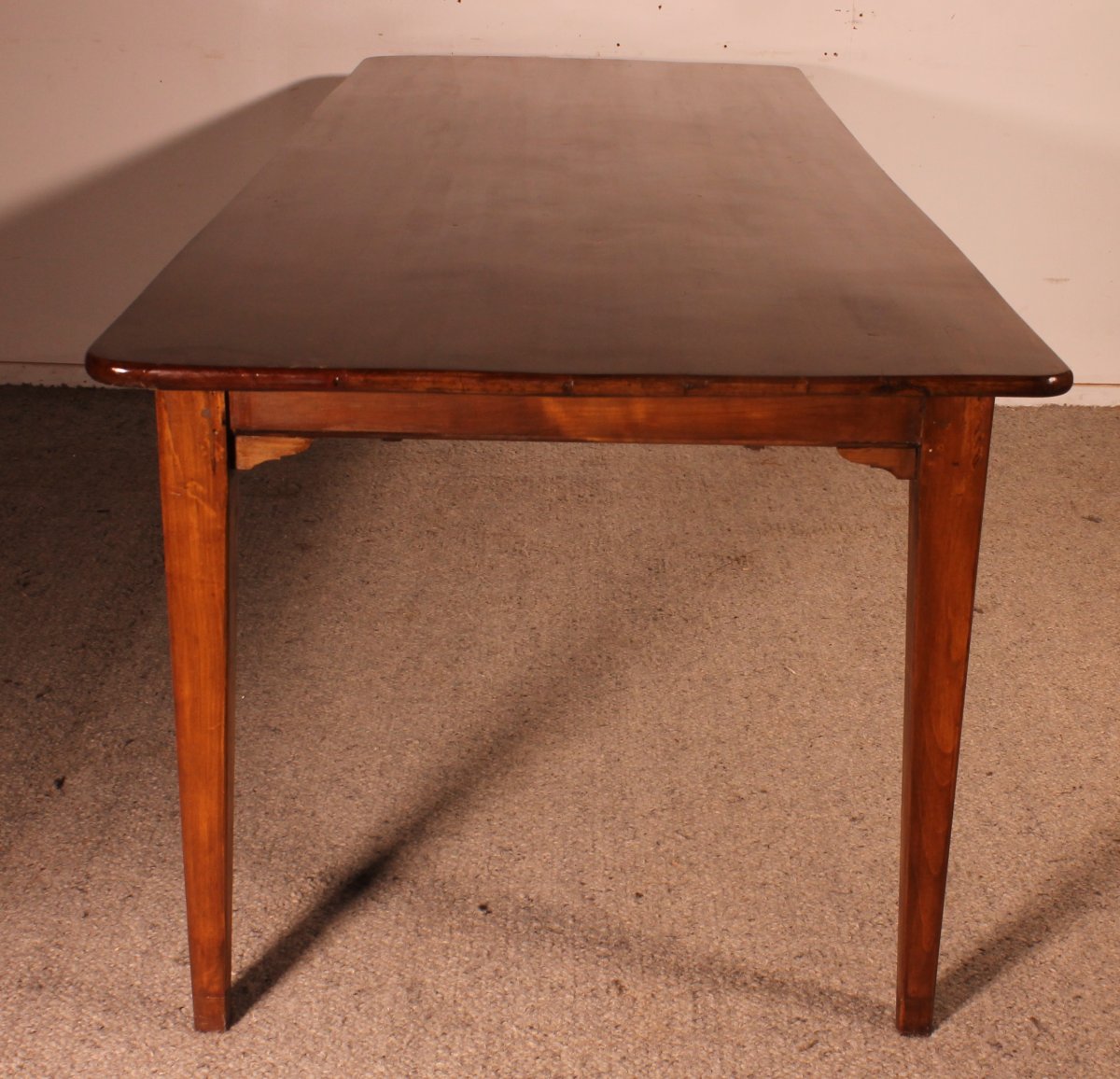 Table De Réfectoire Du 19° Siècle En Cerisier d'une longueur de 2m52-photo-4