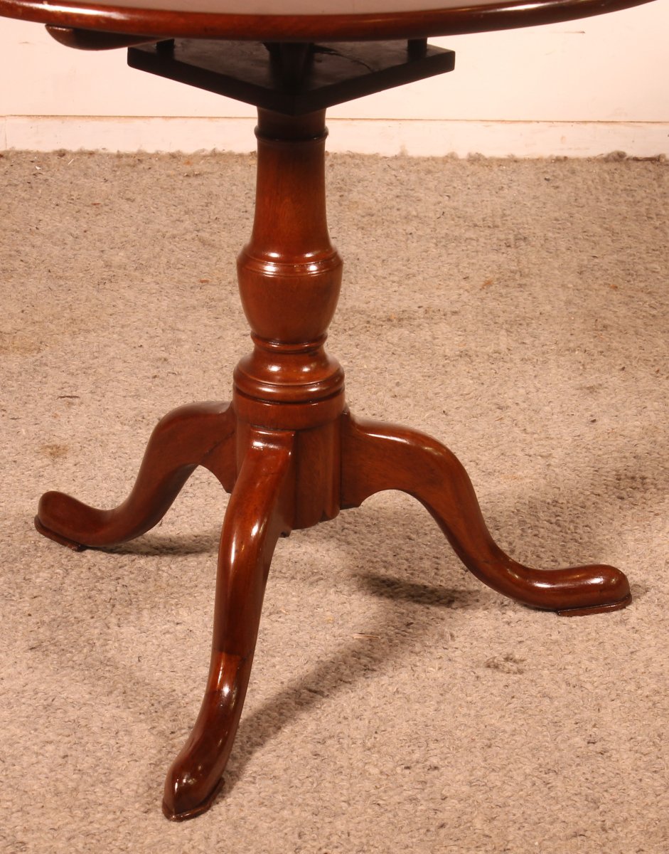 Mahogany Tripod Table With A Mechanism - 18th Century-photo-2