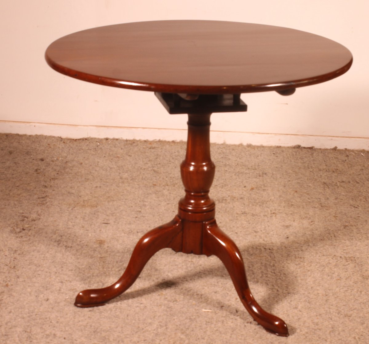 Mahogany Tripod Table With A Mechanism - 18th Century-photo-3