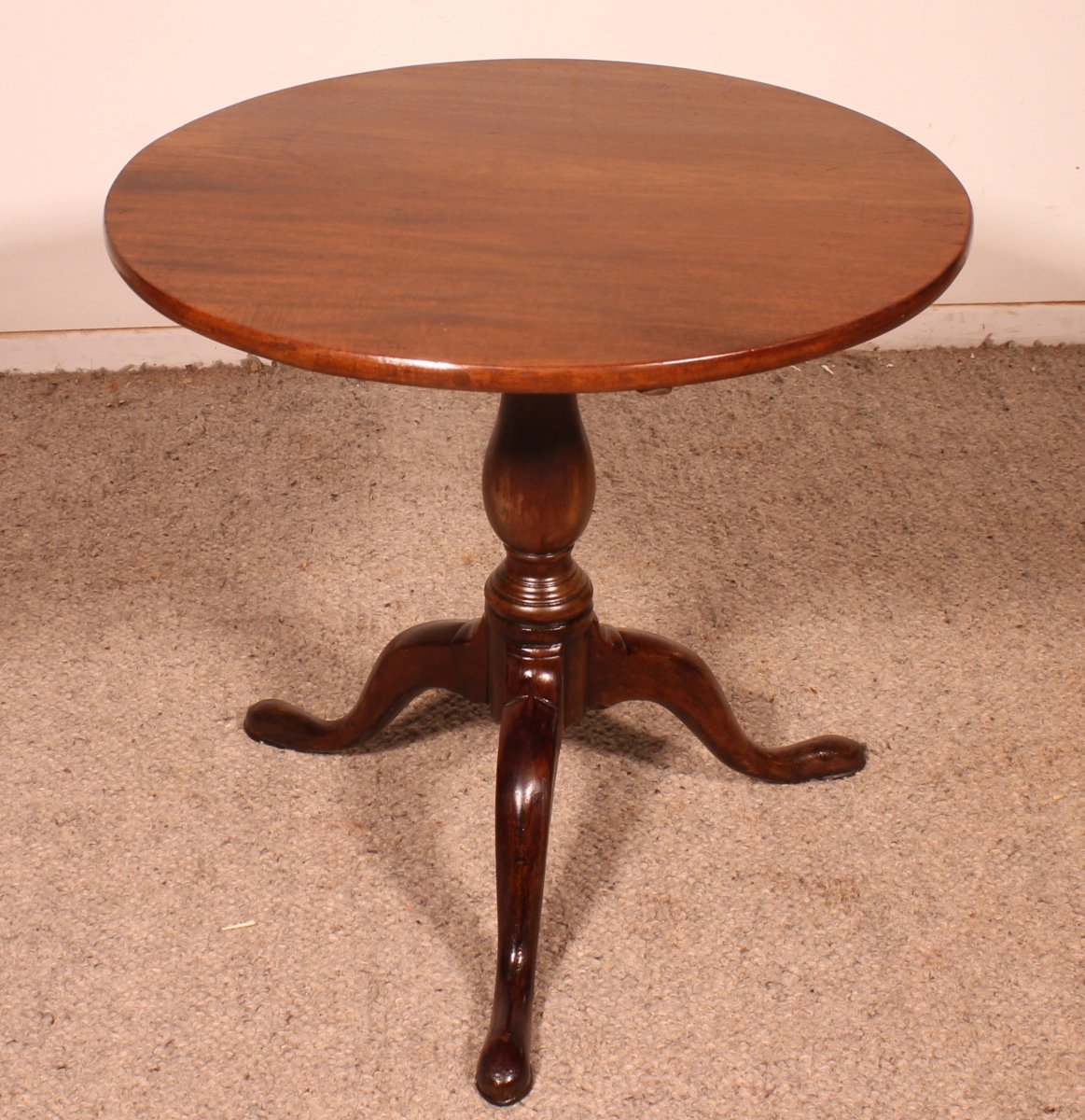 petite table tripode en acajou du début du 19° siècle-photo-2