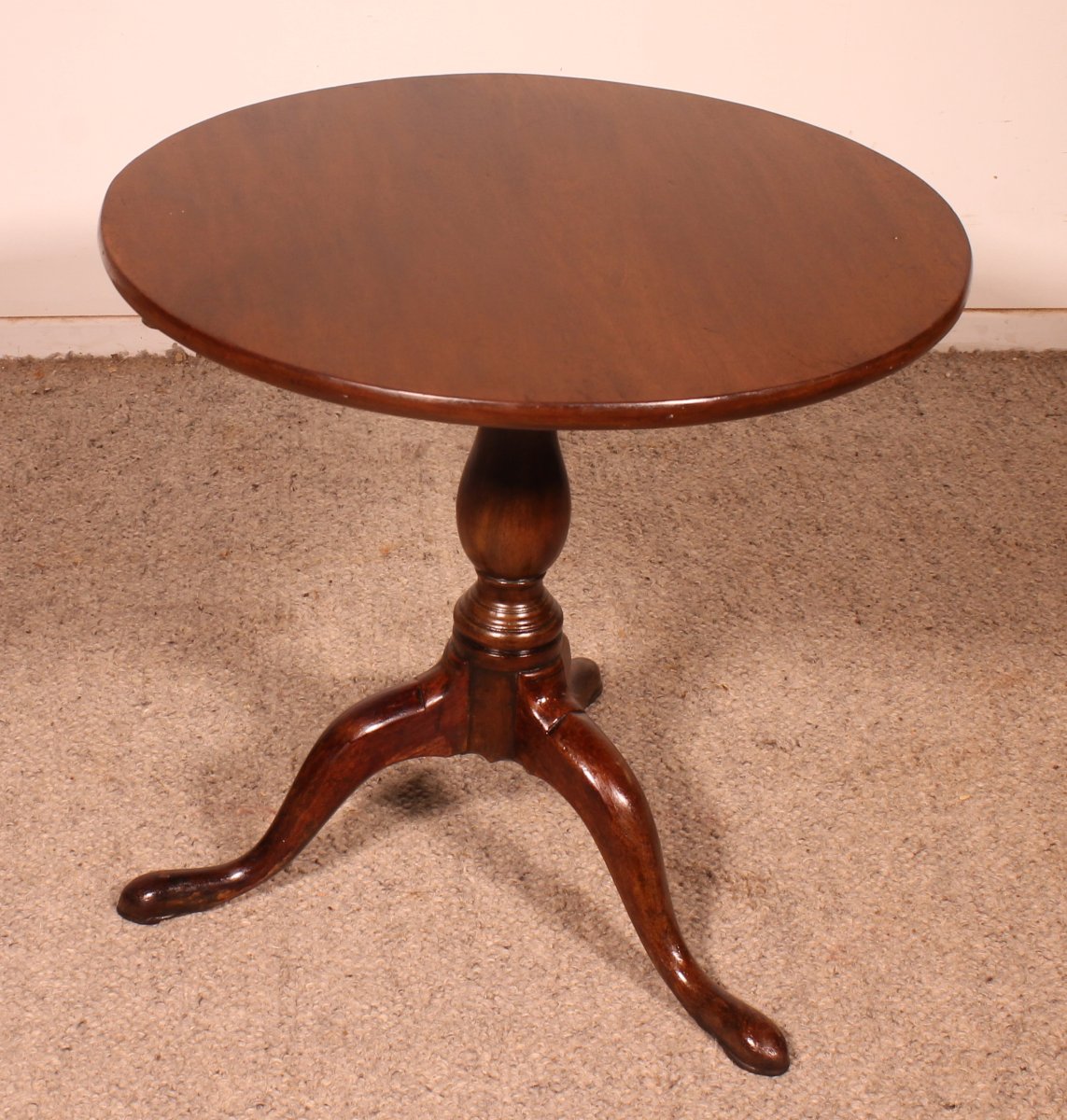 petite table tripode en acajou du début du 19° siècle-photo-3