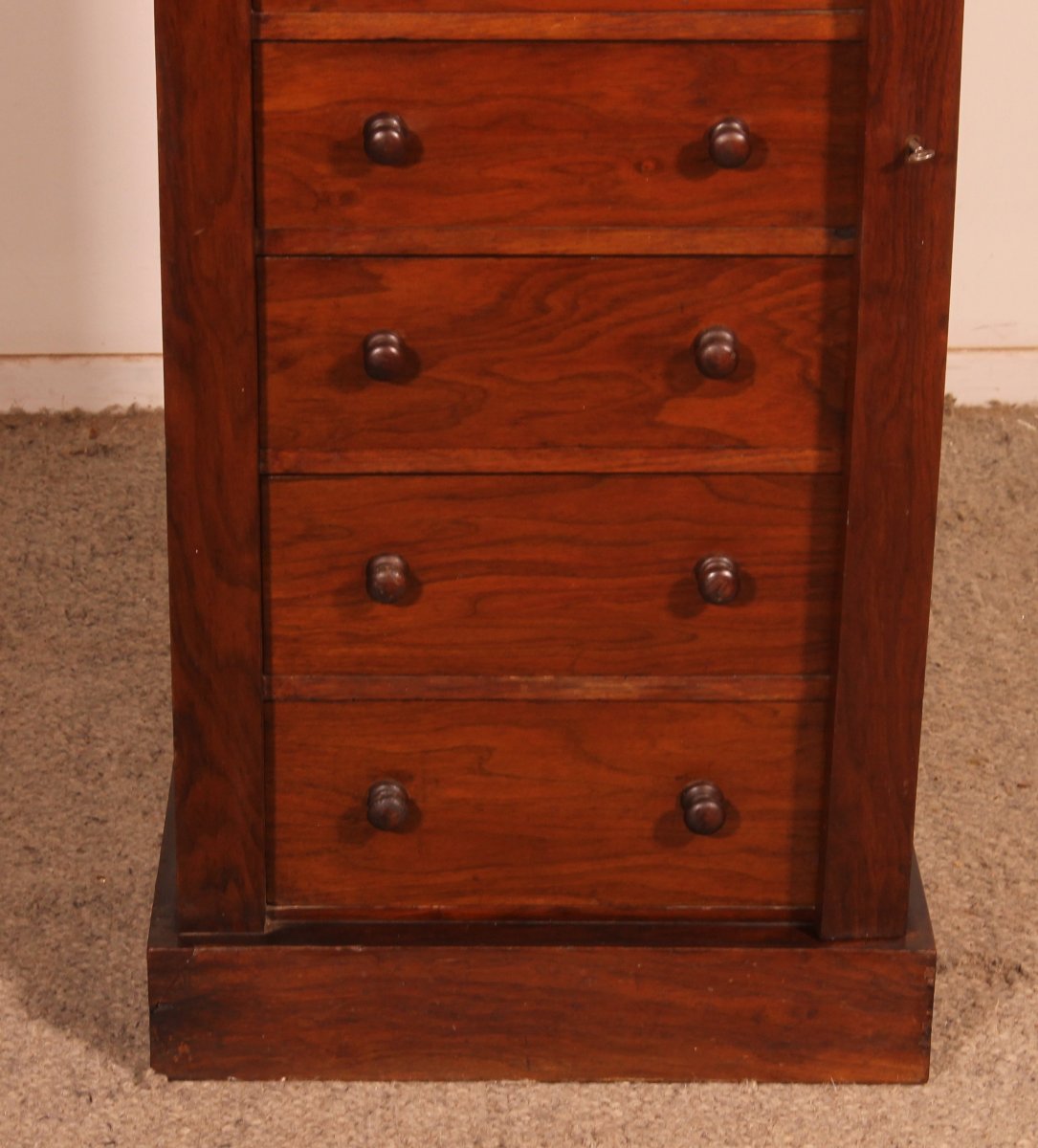 commode wellington en noyer du 19° siècle-photo-3