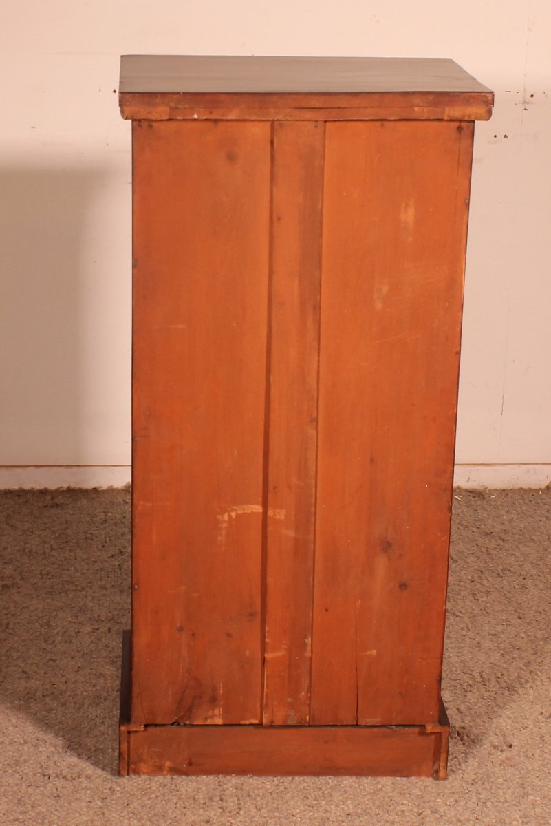 commode wellington en noyer du 19° siècle-photo-3