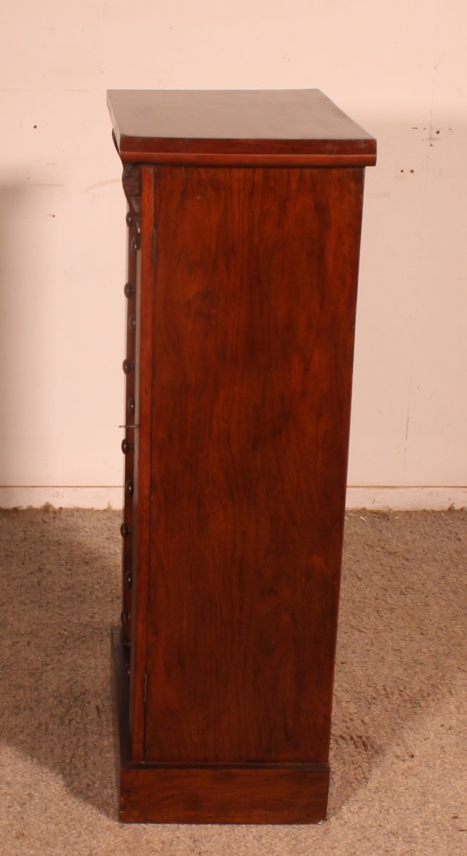 commode wellington en noyer du 19° siècle-photo-4