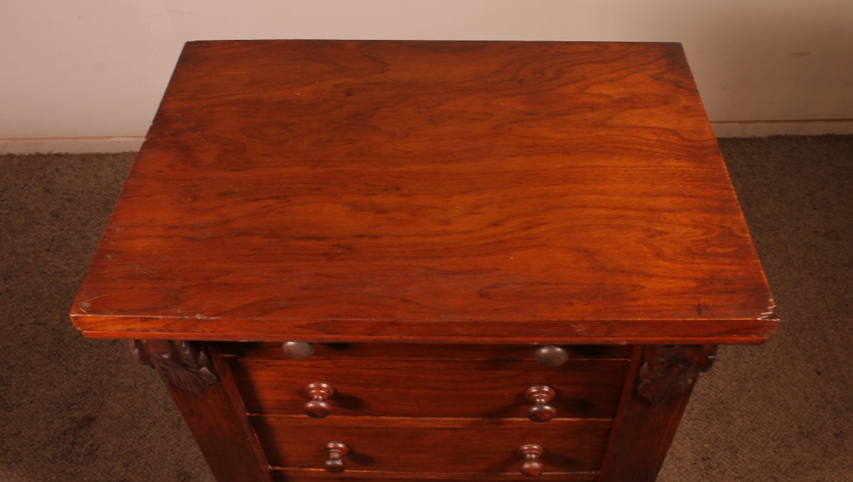 commode wellington en noyer du 19° siècle-photo-6