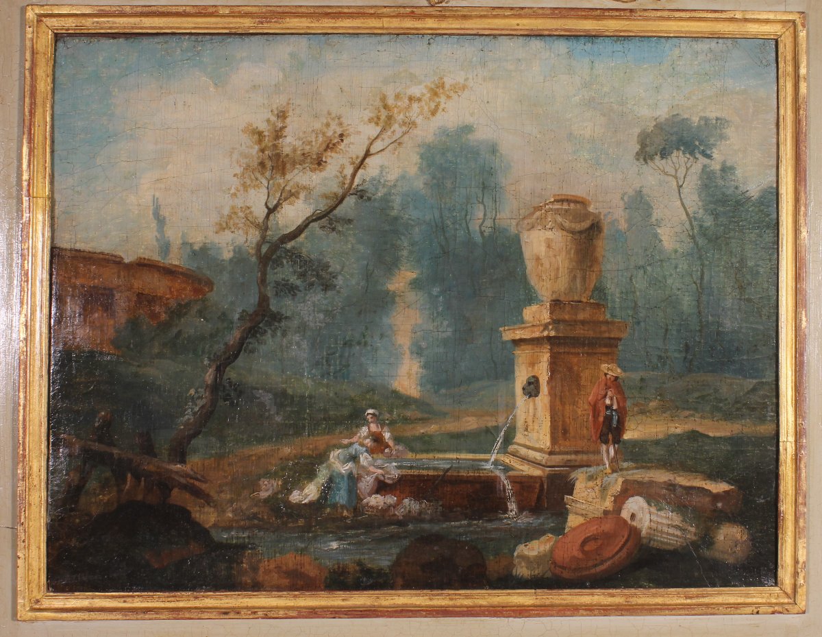 trumeau d'époque 18° siècle-photo-3