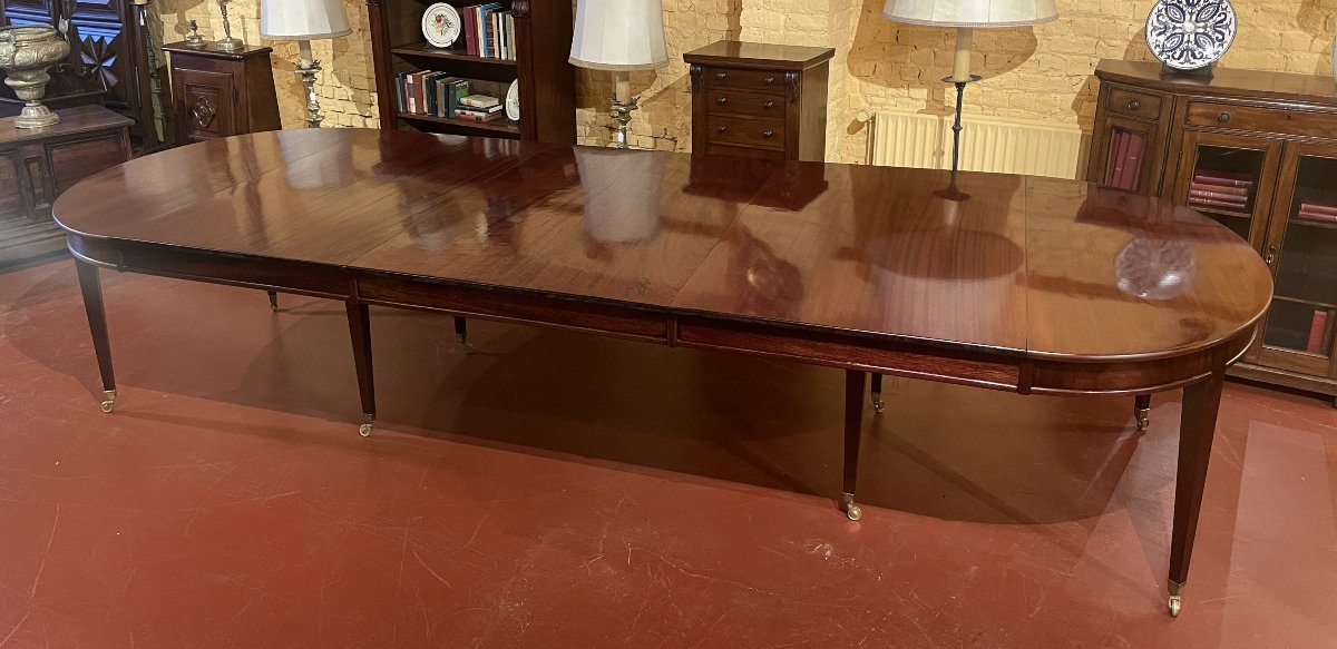 Extendable Dining Table  Directoire Period, Circa 1800, 3.60 Meters Long-photo-2