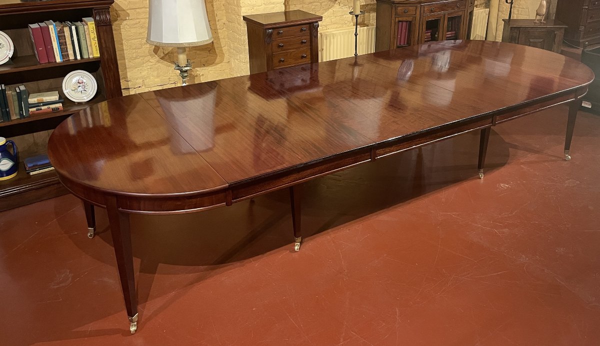 Extendable Dining Table  Directoire Period, Circa 1800, 3.60 Meters Long-photo-7