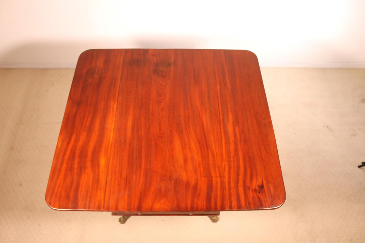 Regency English Mahogany Table-photo-3