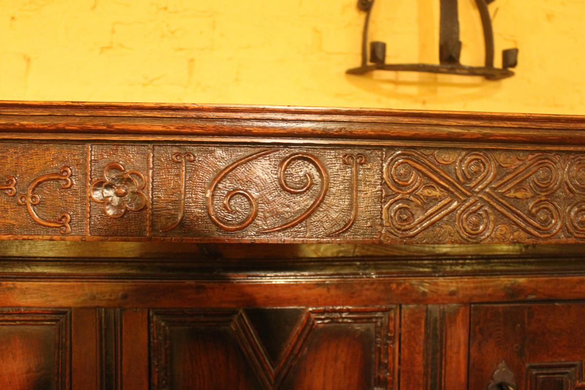 English Sideboard Period James II 17 ° Century In Oak-photo-2