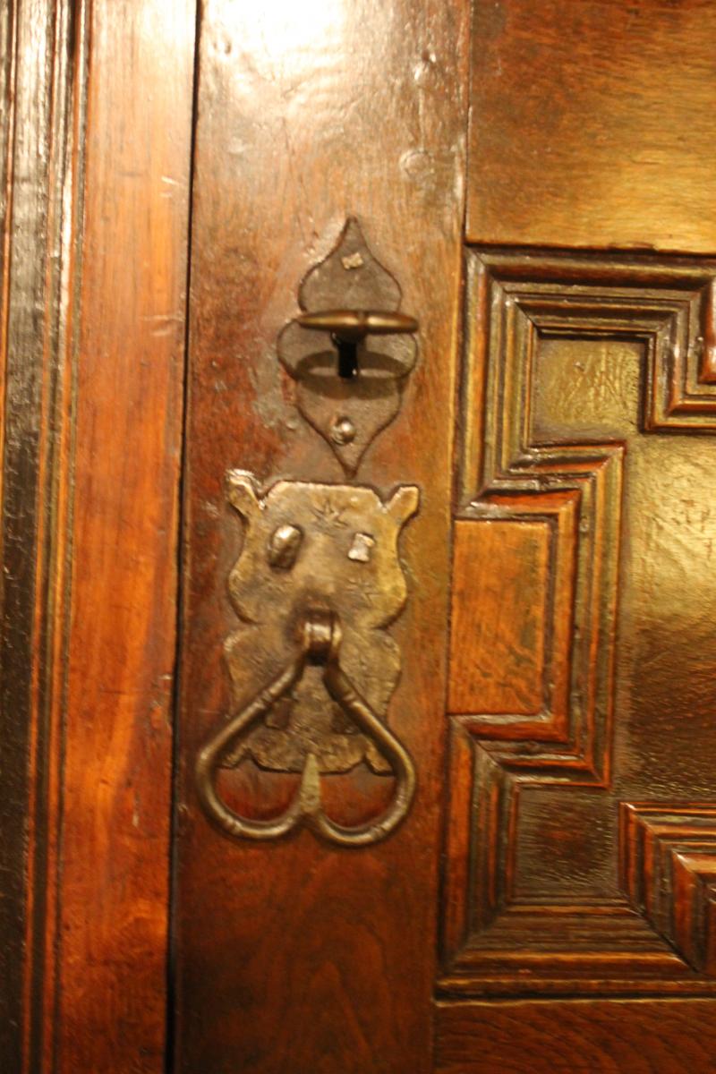 English Sideboard Period James II 17 ° Century In Oak-photo-1