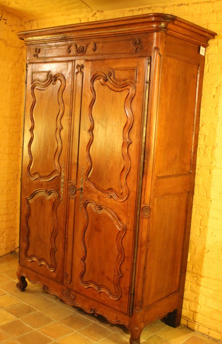 Armoire Louis XV En noyer 18° Siècle-photo-2