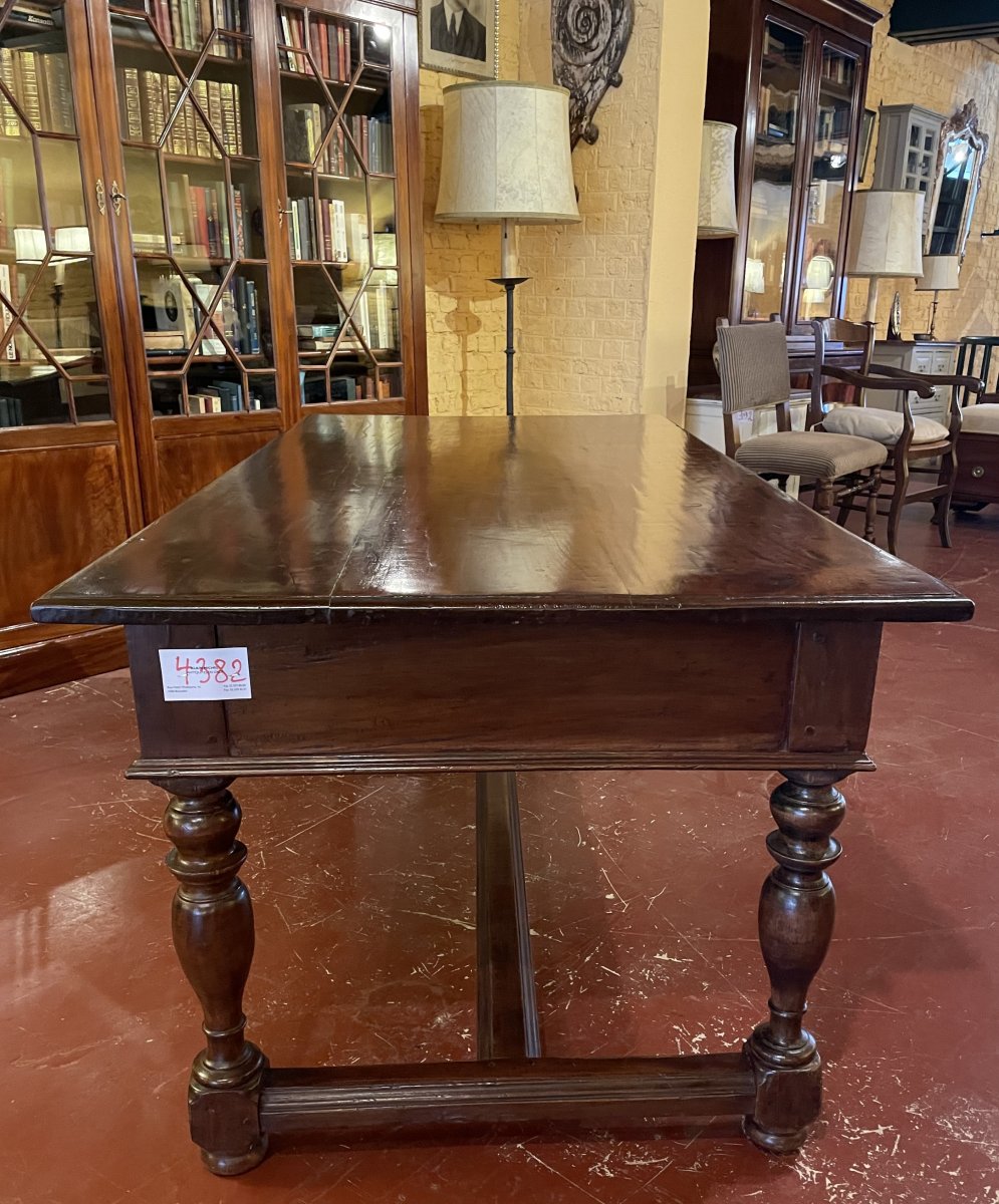 A Writing Desk With Turned Legs - Netherlands-19th Century-photo-4