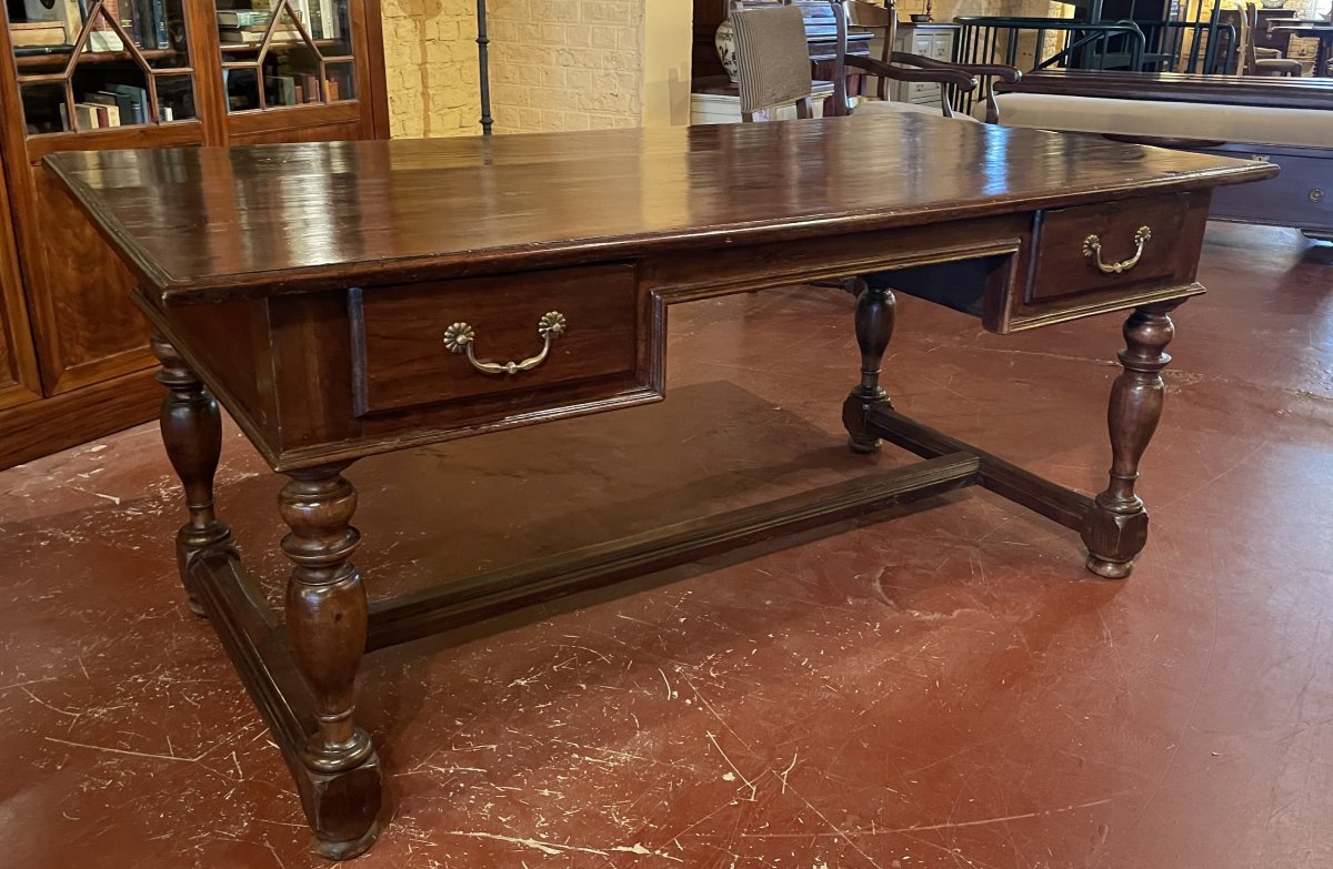 A Writing Desk With Turned Legs - Netherlands-19th Century-photo-7