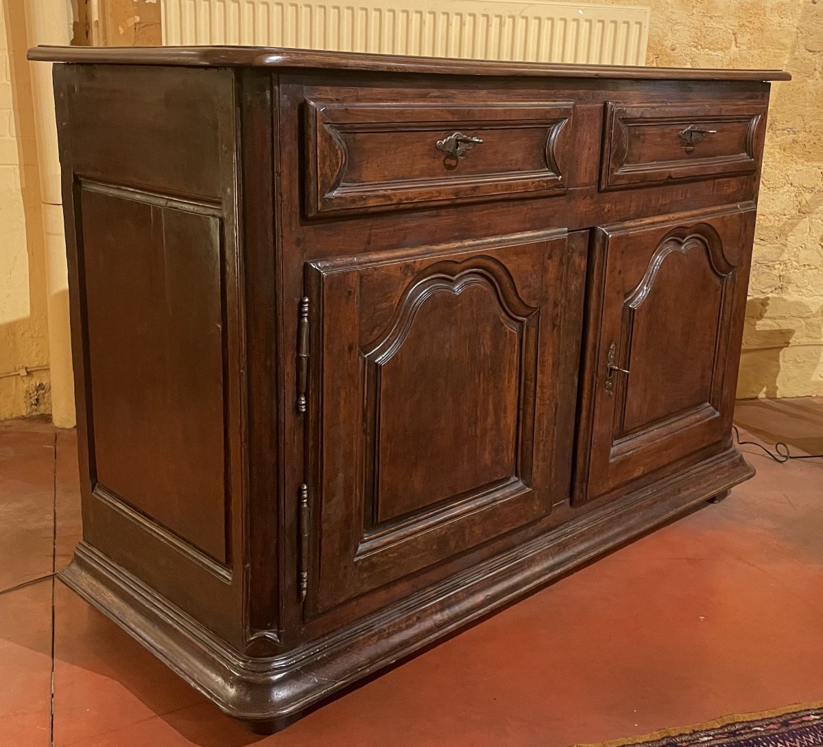 Louis XIV Buffet In Walnut -18th Century-photo-7