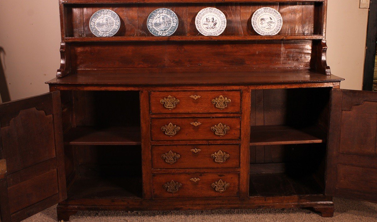 English Oak  Dresser And Rack  Early 18th Century -photo-1