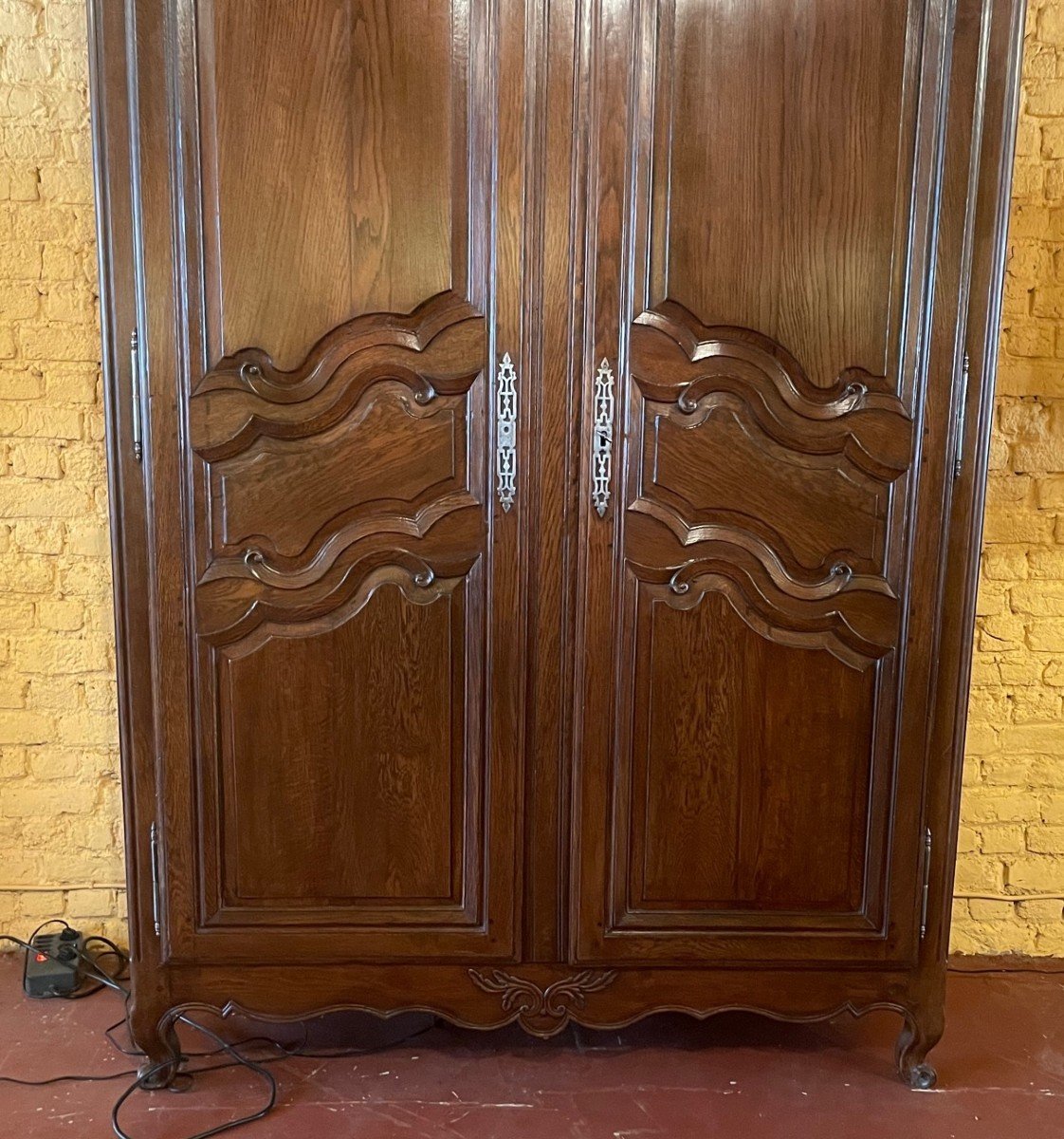 Louis XV Wardrobe In Oak-19 ° Century-photo-2