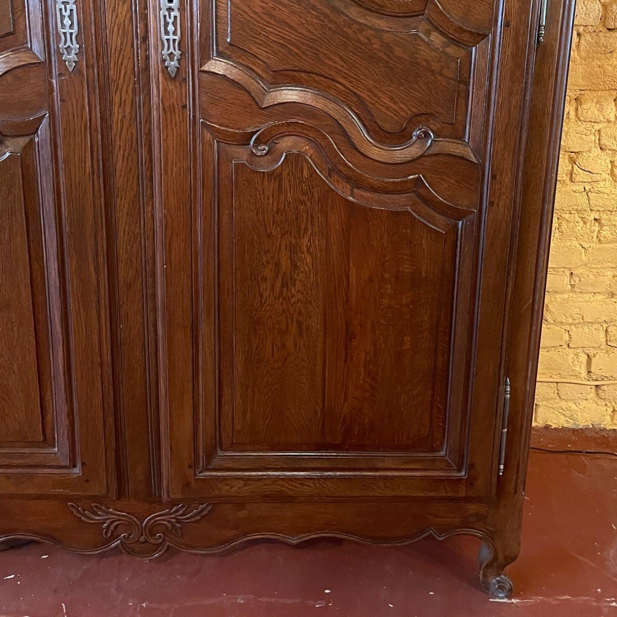 Louis XV Wardrobe In Oak-19 ° Century-photo-1