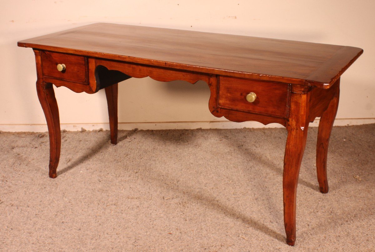 Louis XV Desk In Cherry Early 19th Century-photo-4