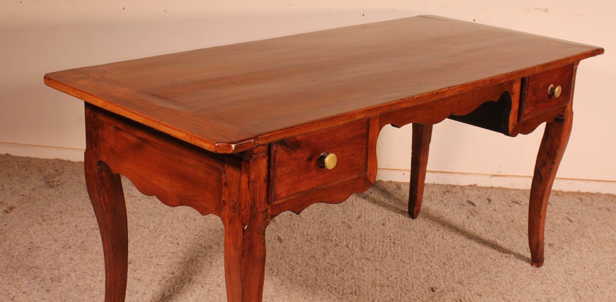 Louis XV Desk In Cherry Early 19th Century-photo-6