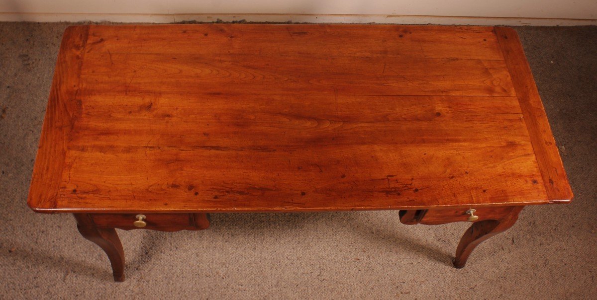 Louis XV Desk In Cherry Early 19th Century-photo-7