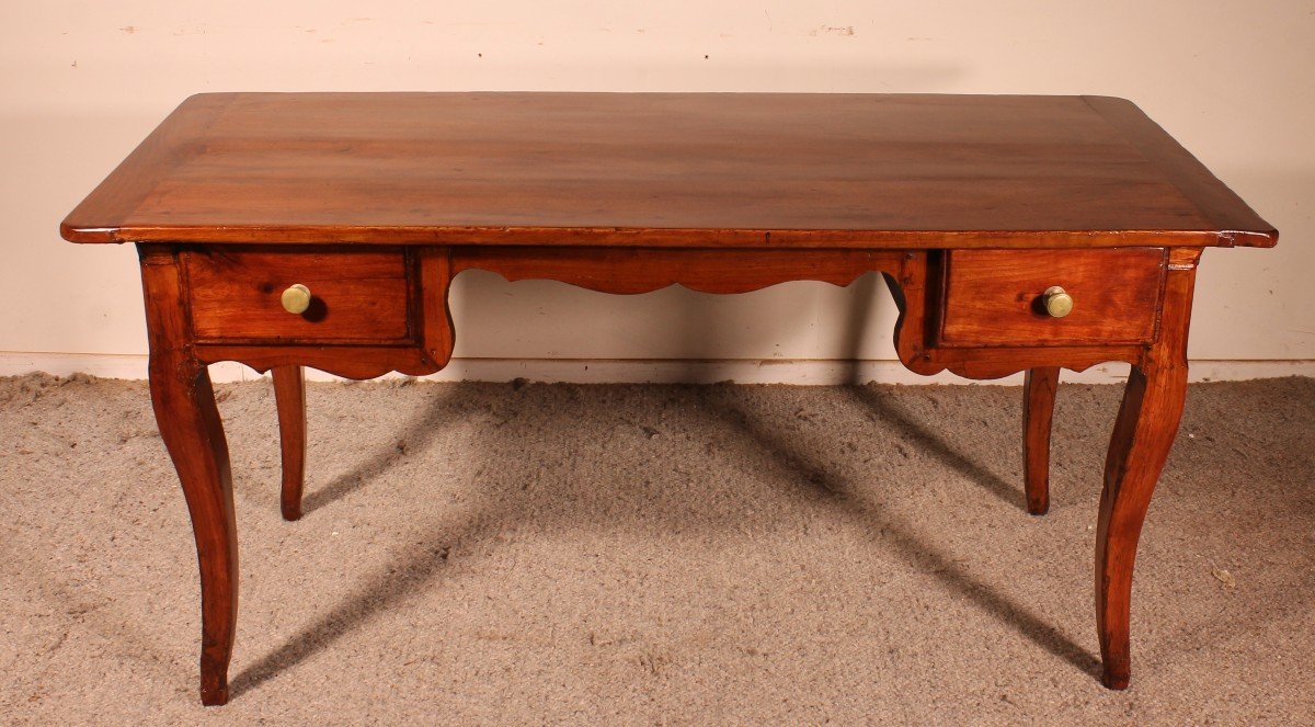 Louis XV Desk In Cherry Early 19th Century