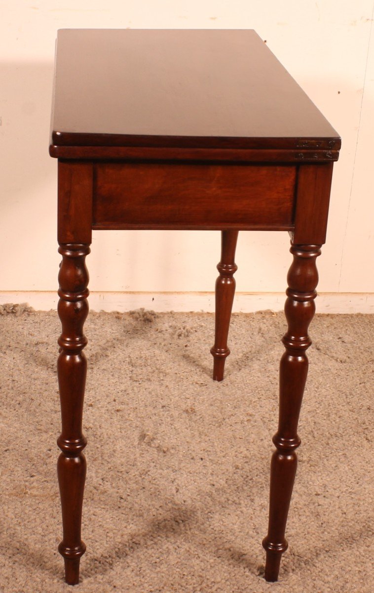 19th Century Mahogany Game Table-photo-2