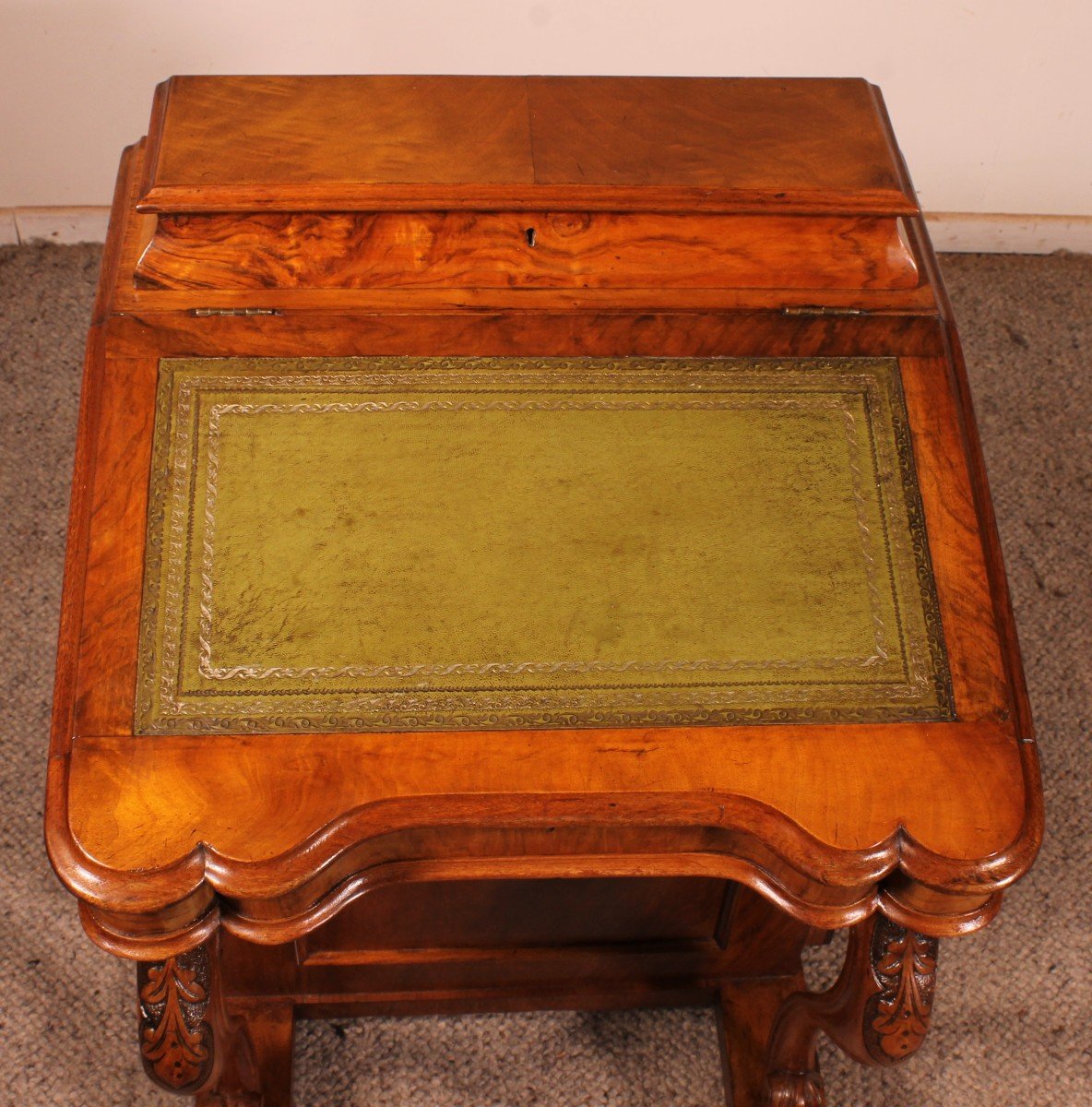 Davenport Desk In Walnut-19th Century-photo-6