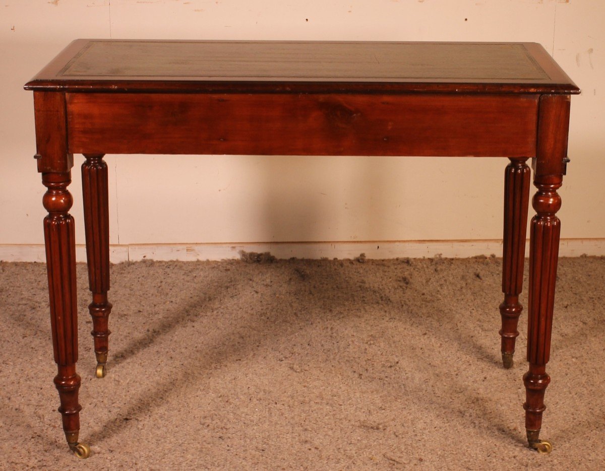 Small Desk / Writing Table Inmahogany From The 19 ° Century-photo-2