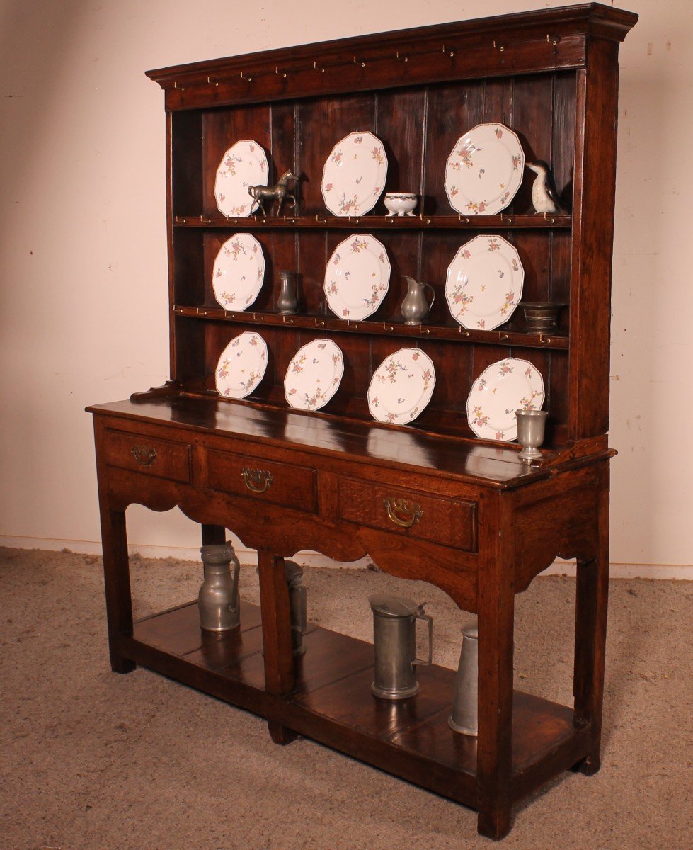 18th Century Welsh Dresser In Oak-photo-3