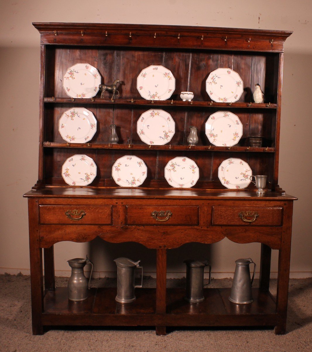 18th Century Welsh Dresser In Oak