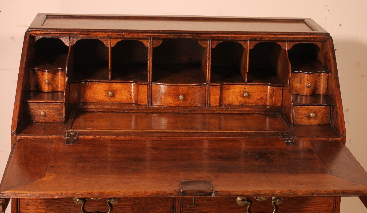 18th Century Oak Secretary From England-photo-3