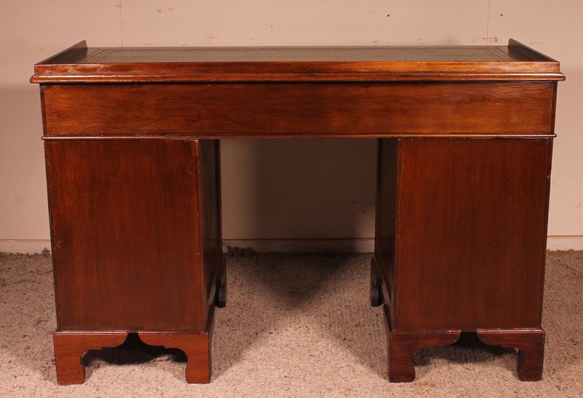 Campaign Desk In Mahogany-19 ° Century-photo-3