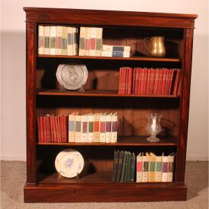 Open Bookcase In Mahogany From The 19th Century-england