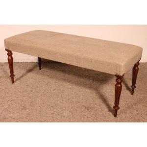 Walnut Bench From The 19th Century