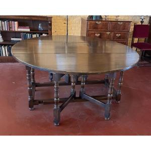 Large Gateleg Table In Oak