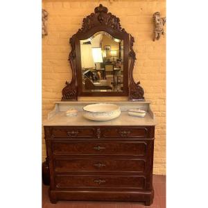 19th Century Mahogany Toilet/ Lavabocabinet