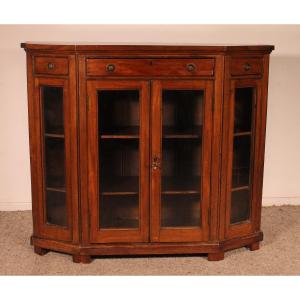 Store Showcase Cabinet  Or Bookcase In Mahogany Early 19th Century