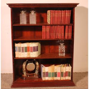 Bibliothèque Ouverte En Acajou 19° Siècle-angleterre