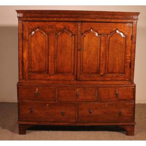  Oak Cupboard - 18th Century