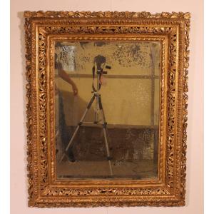 Miroir Italien Du XVIII ème Siècle en bois doré
